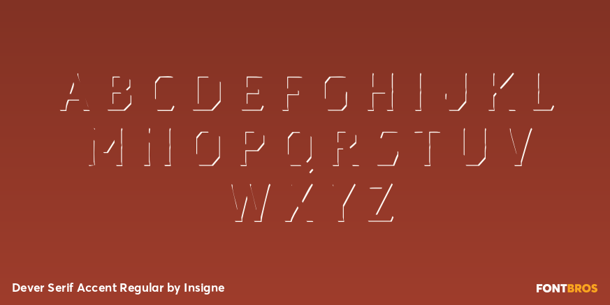 Dever Serif Accent Regular Font Poster #2