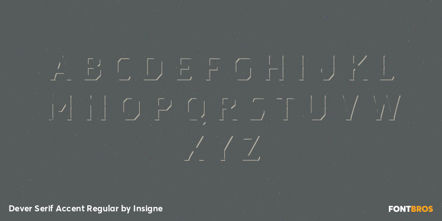 Dever Serif Accent Regular Font Poster #3