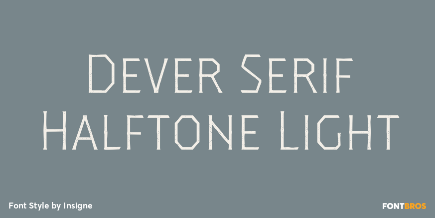 Dever Serif Halftone Light Poster