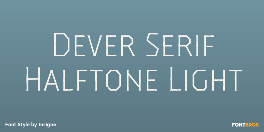 Dever Serif Halftone Light Poster
