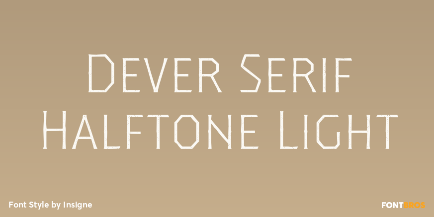 Dever Serif Halftone Light Poster