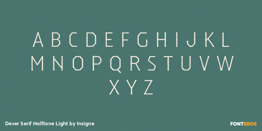 Dever Serif Halftone Light Font Poster #3