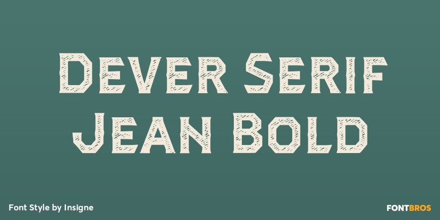 Dever Serif Jean Bold Poster
