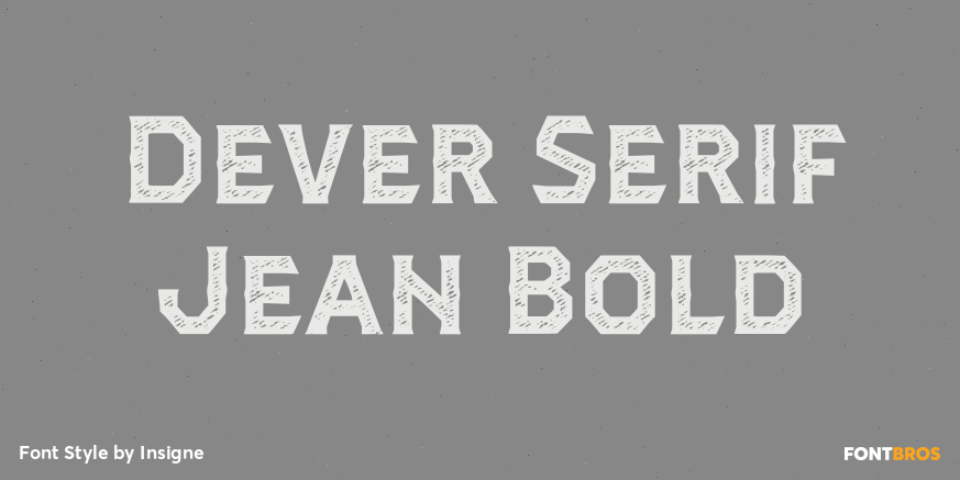 Dever Serif Jean Bold Poster