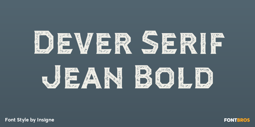 Dever Serif Jean Bold Poster