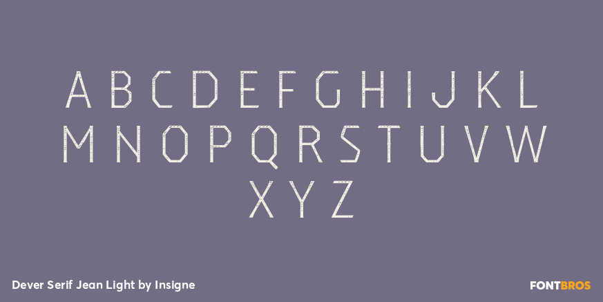 Dever Serif Jean Light Font Poster #2