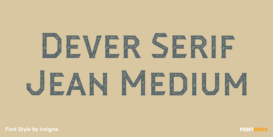 Dever Serif Jean Medium Poster