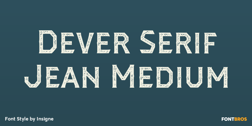 Dever Serif Jean Medium Poster