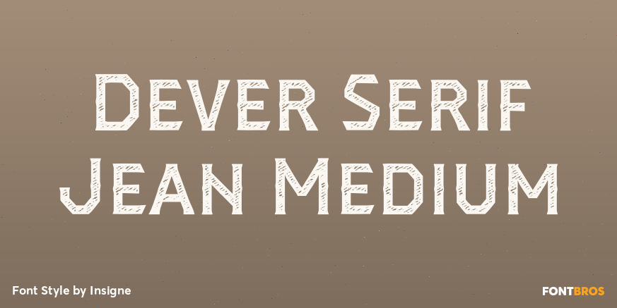 Dever Serif Jean Medium Poster