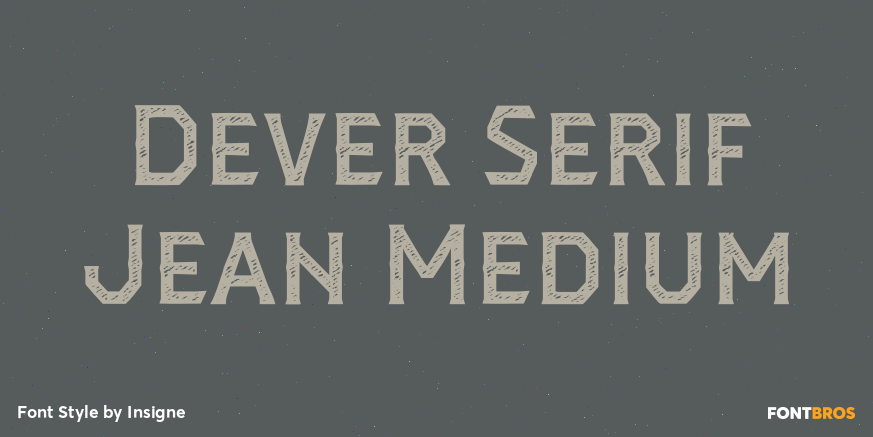 Dever Serif Jean Medium Poster