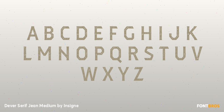 Dever Serif Jean Medium Font Poster #2