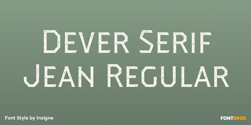 Dever Serif Jean Regular Poster