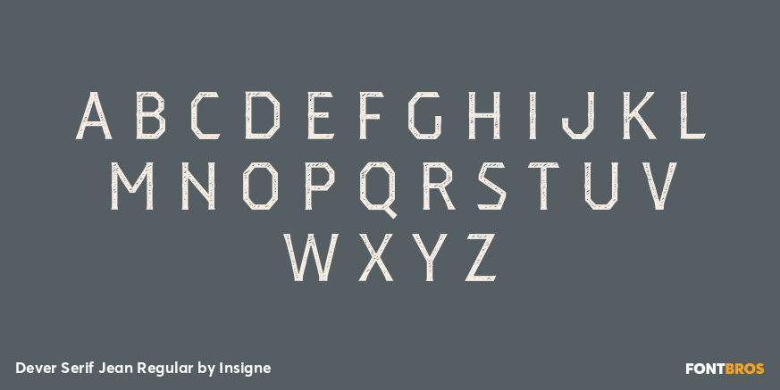Dever Serif Jean Regular Font Poster #1