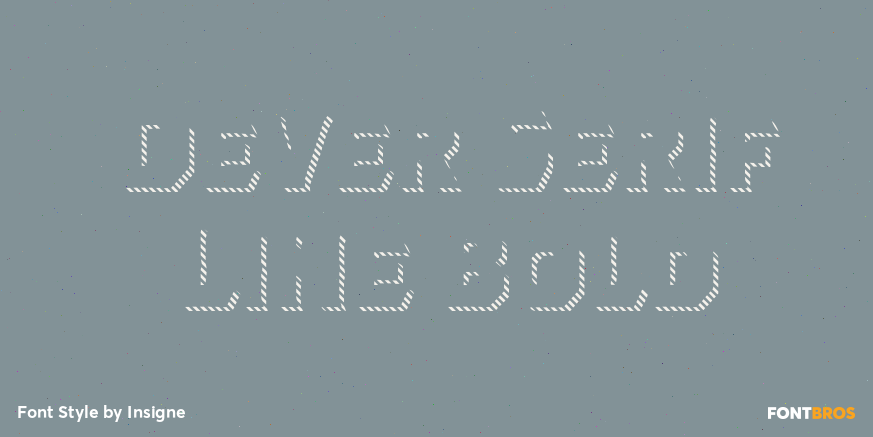 Dever Serif Line Bold Poster