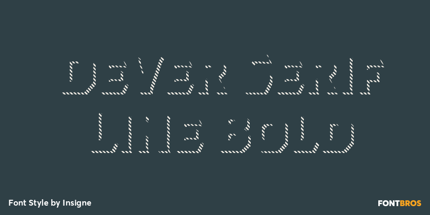 Dever Serif Line Bold Poster