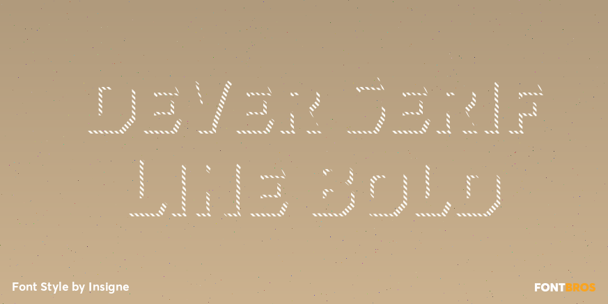 Dever Serif Line Bold Poster