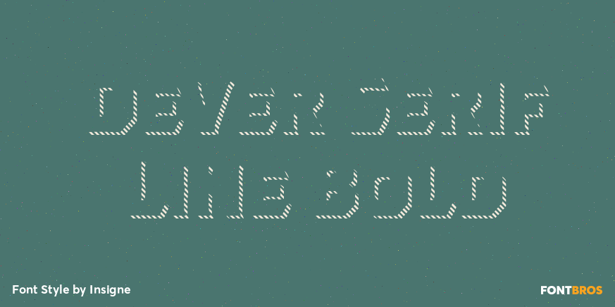 Dever Serif Line Bold Poster