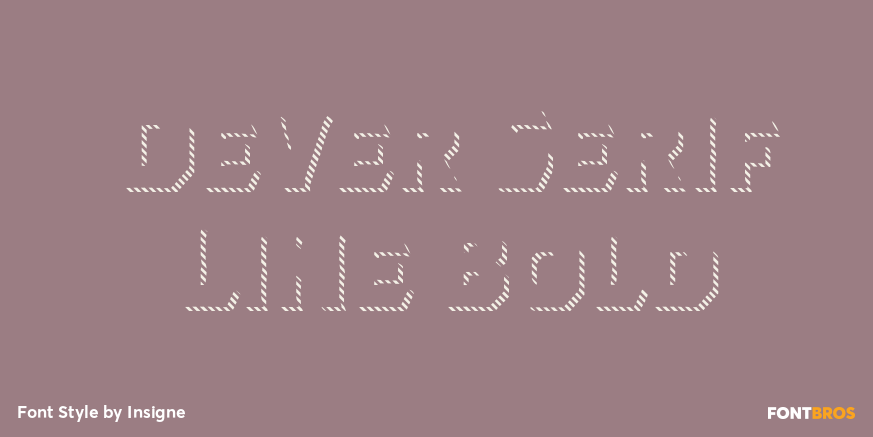 Dever Serif Line Bold Poster