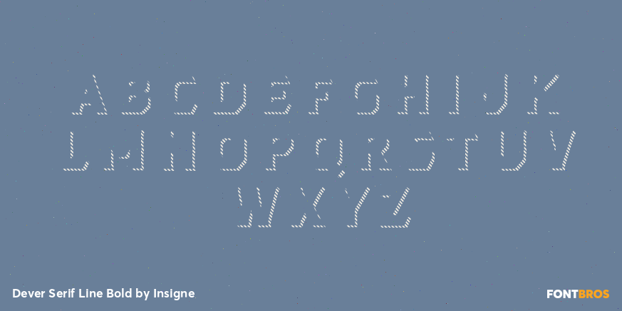 Dever Serif Line Bold Font Poster #2