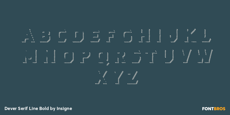 Dever Serif Line Bold Font Poster #3