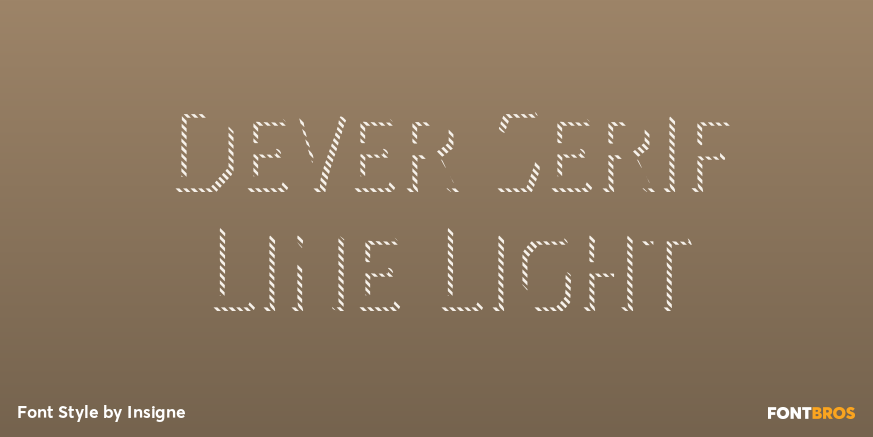 Dever Serif Line Light Poster