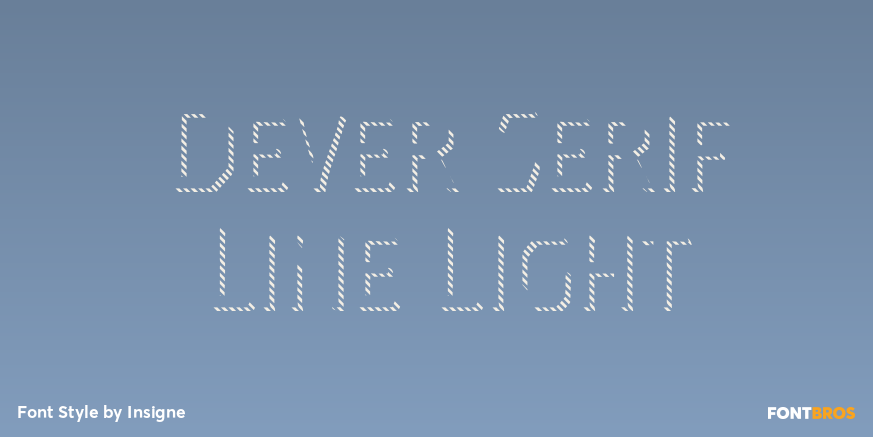 Dever Serif Line Light Poster