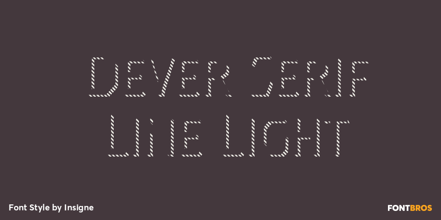 Dever Serif Line Light Poster