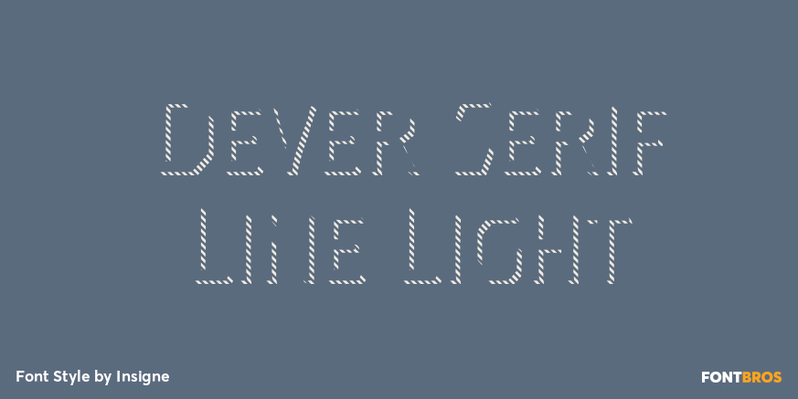 Dever Serif Line Light Poster