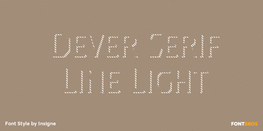 Dever Serif Line Light Poster