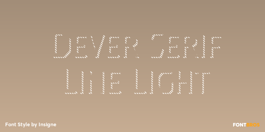 Dever Serif Line Light Poster