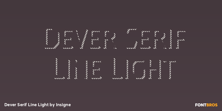 Dever Serif Line Light Poster