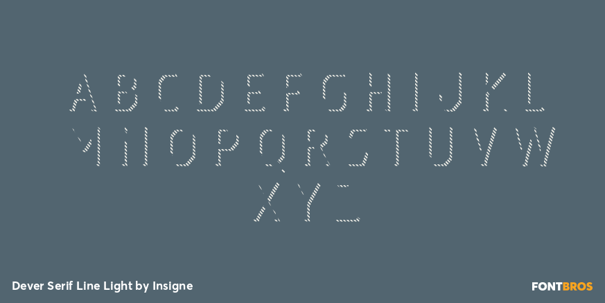 Dever Serif Line Light Font Poster #2