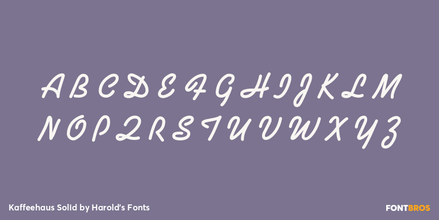 Kaffeehaus Solid Font Poster #2