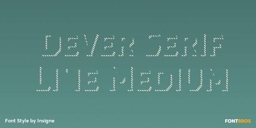 Dever Serif Line Medium Poster