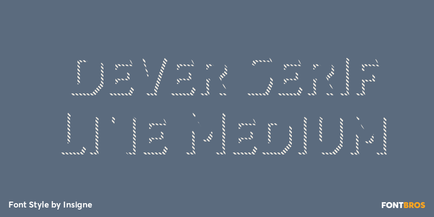 Dever Serif Line Medium Poster