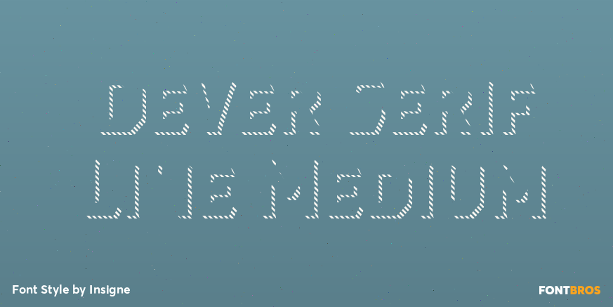 Dever Serif Line Medium Poster