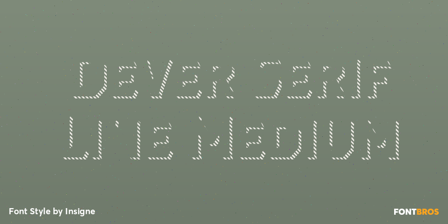 Dever Serif Line Medium Poster