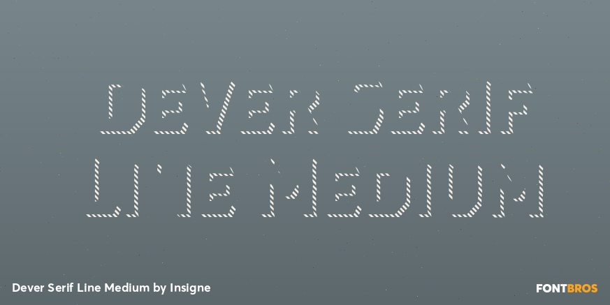 Dever Serif Line Medium Poster