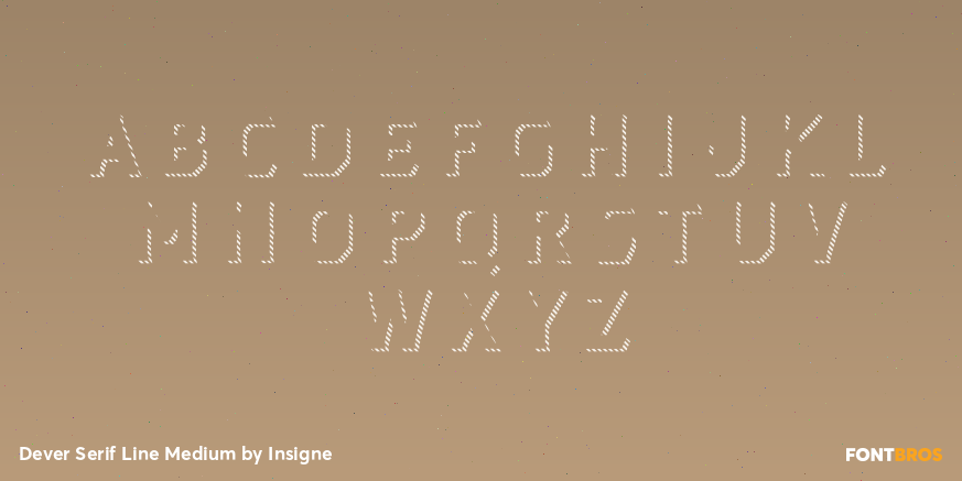 Dever Serif Line Medium Font Poster #2
