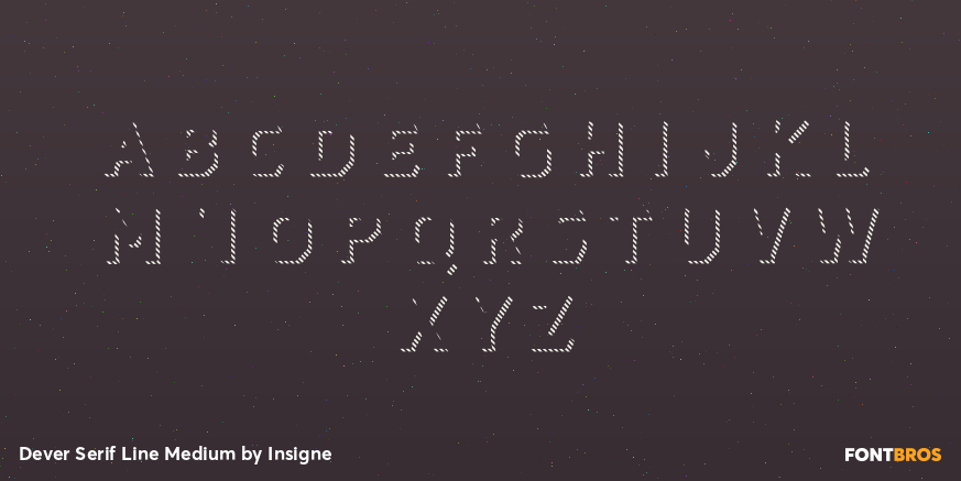Dever Serif Line Medium Font Poster #3