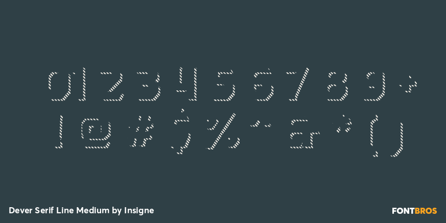 Dever Serif Line Medium Font Poster #4