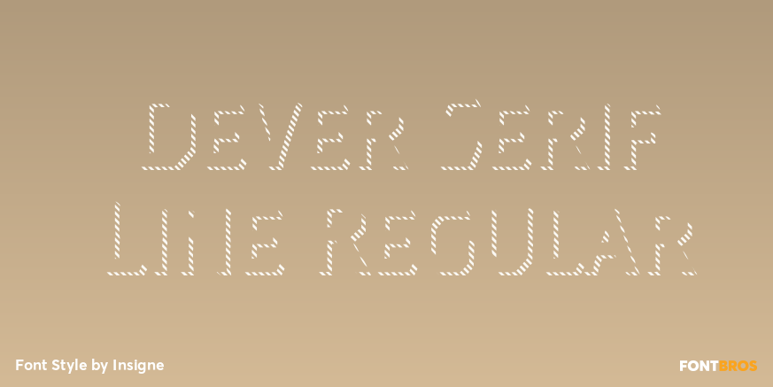 Dever Serif Line Regular Poster