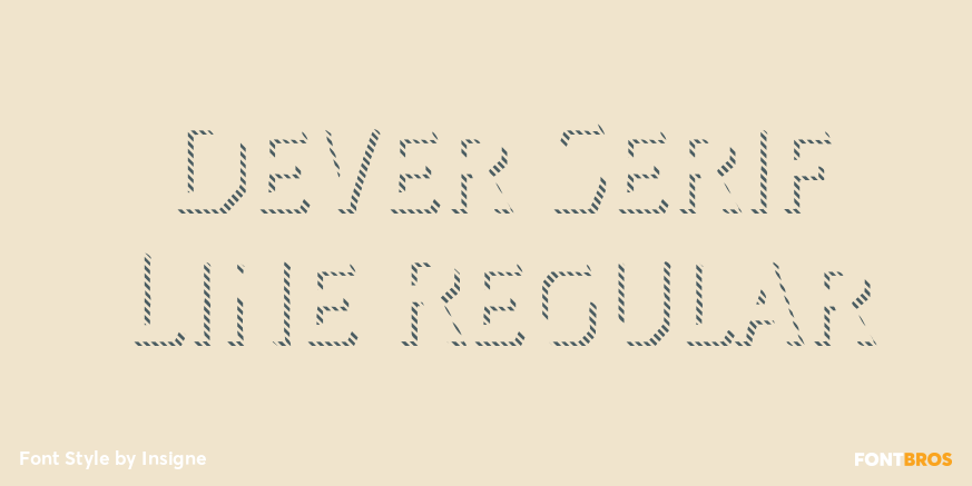 Dever Serif Line Regular Poster