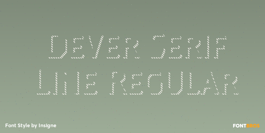 Dever Serif Line Regular Poster