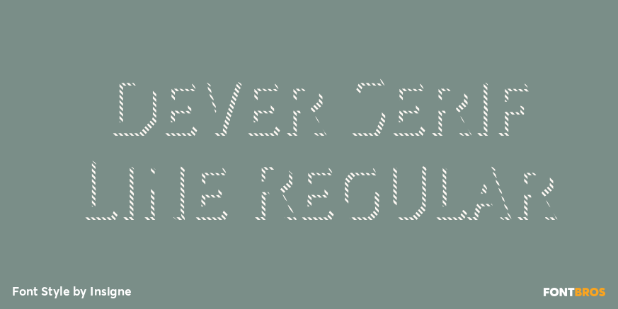 Dever Serif Line Regular Poster