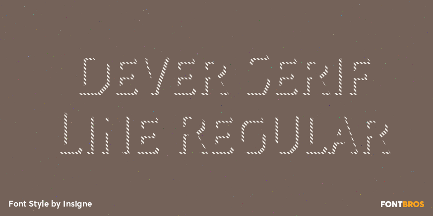 Dever Serif Line Regular Poster