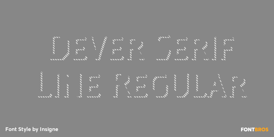 Dever Serif Line Regular Poster