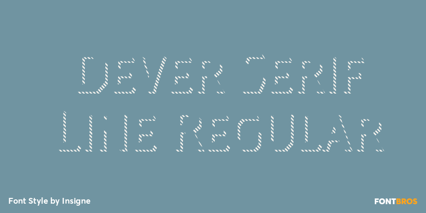 Dever Serif Line Regular Poster