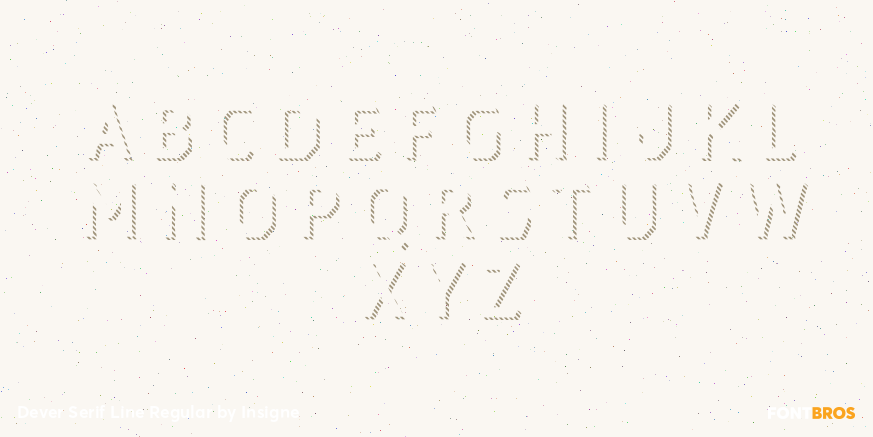 Dever Serif Line Regular Font Poster #2