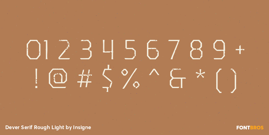 Dever Serif Rough Light Font Poster #1